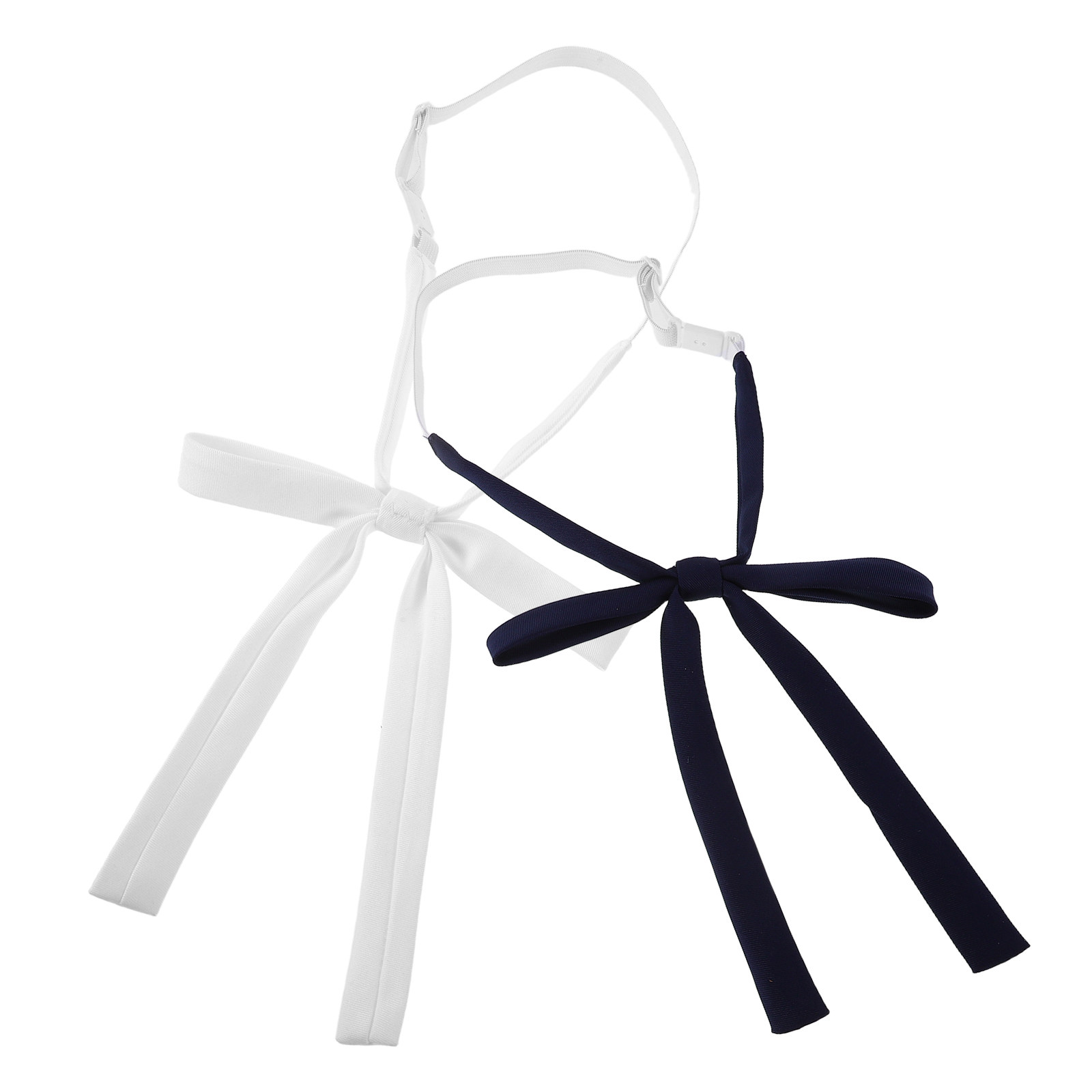 2個入り、女性用、リボンタイ、日本の制服スタイル、あらかじめ - Bow Tie Pre Tied のレビューと価格
