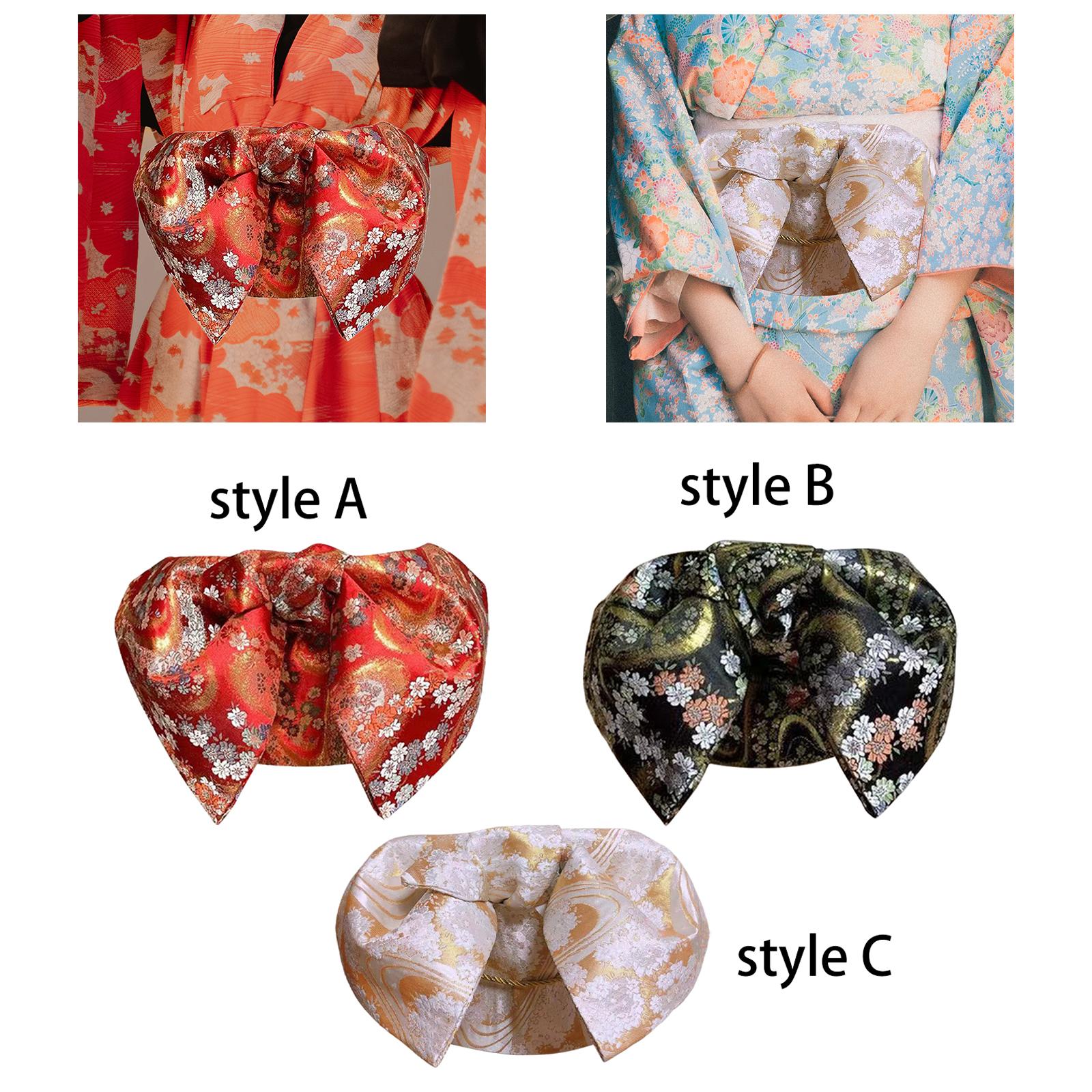 伝統的な日本の帯（おび）女性用、着物の腰巻き、あらかじめ結ば - Bow Tie Pre Tied のレビューと価格