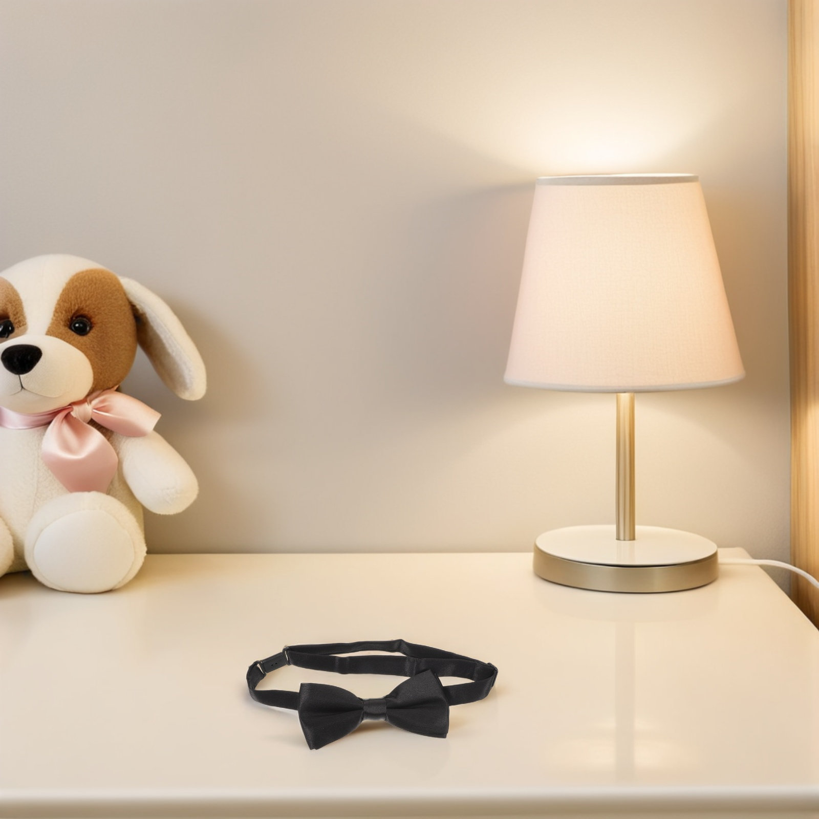 黒の調整可能な子供用蝶ネクタイ。無地で、結び目が付いているの - Bow Tie Pre Tied のレビューと価格