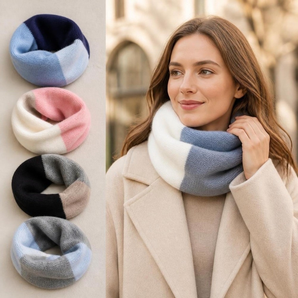 ソフトスプライシングカラーアンダーカラーニットストレッチネッ - Infinity Scarf Knit のレビューと価格
